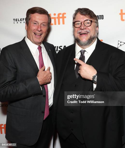 Toronto Mayor John Tory and Director Guillermo del Toro attend Fox Searchlight's "The Shape Of Water" TIFF Screening at Elgin and Winter Garden...