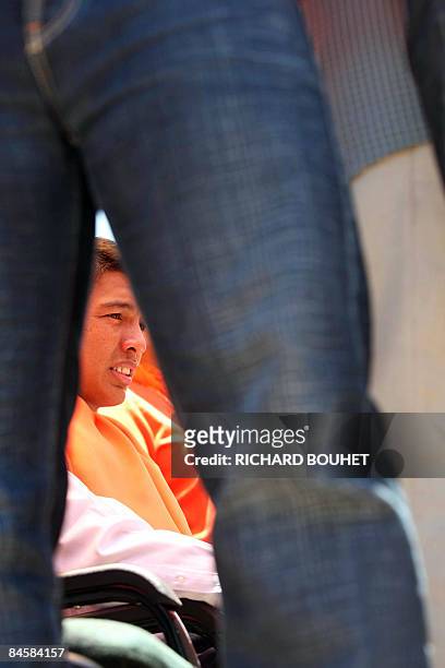 The mayor of Antananarivo, Andry Rajoelina, holds a meeting before several thousands of supporters in the main square of the Madagascan capital on...
