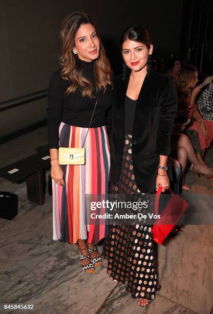 Maria Jose Cavallera and Pam Hetlinger attend the Carolina Herrera show at The Museum of Modern Art on September 11, 2017 in New York City.