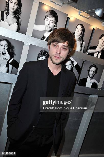 French Actor Julien Baumgartner attends Chaumet's Cocktail Party and Dinner for Cesar's Revelations 2009 on January 20, 2009 in Paris, France.