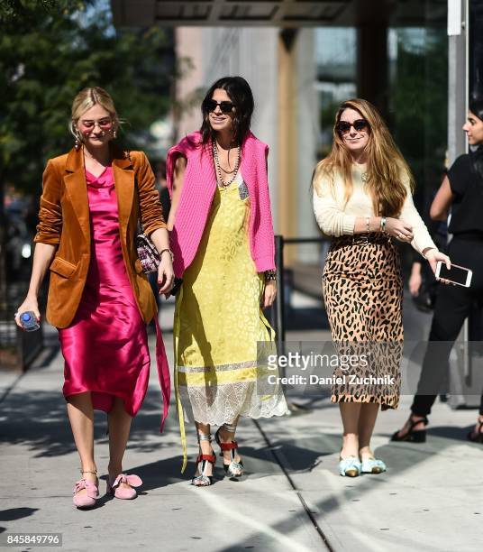 Leandra Medine is seen outside the 3.1 Phillip Lim show show during New York Fashion Week: Women's S/S 2018 on September 11, 2017 in New York City.