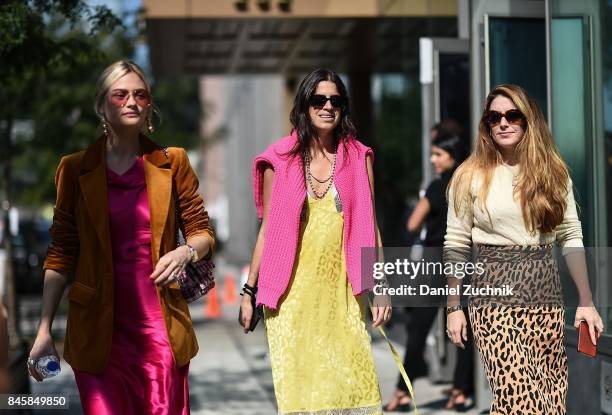 Leandra Medine is seen outside the 3.1 Phillip Lim show show during New York Fashion Week: Women's S/S 2018 on September 11, 2017 in New York City.