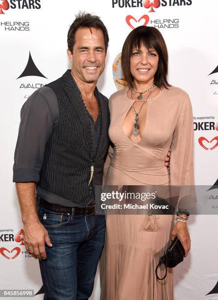 Actors Shawn Christian and Arianne Zucker at the Heroes for Heroes: Los Angeles Police Memorial Foundation Celebrity Poker Tournament at Avalon on...