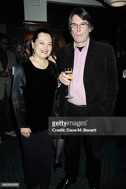 Barbara Stone and Nik Powell attend The Evening Standard Film Awards held at the Ivy Restaurant on February 1, 2009 in London, England. The awards...