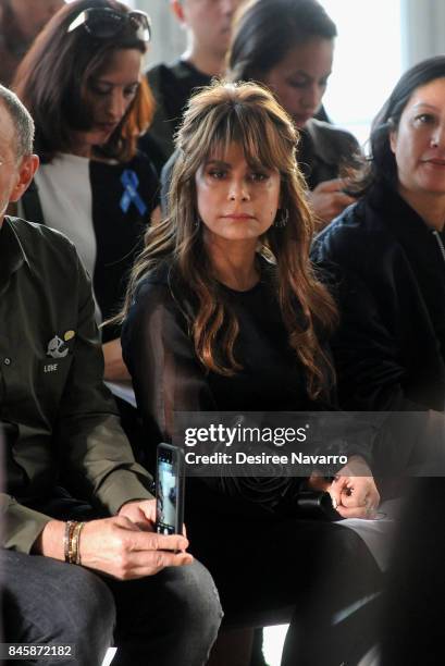 Singer Paula Abdul attends at the Zero + Maria Cornejo show during New York Fashion Week on September 11, 2017 in New York City.