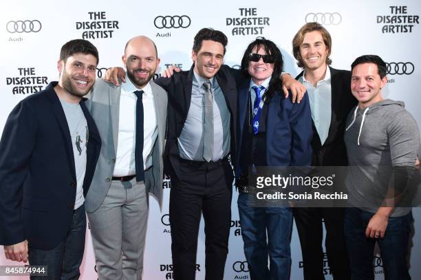 Michael H. Weber, Paul Scheer, James Franco, Tommy Wiseau, Greg Sestero and Scott Neustadter attend Pre-Screening Event For "The Disaster Artist"...