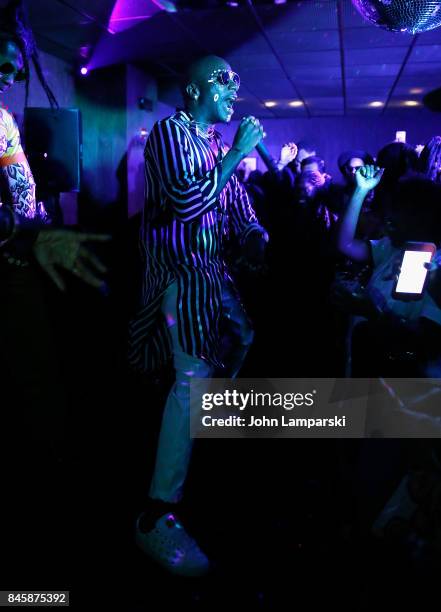Young Paris performs at the Helder Vices Corp presentation and party at The Mailroom on September 11, 2017 in New York City.