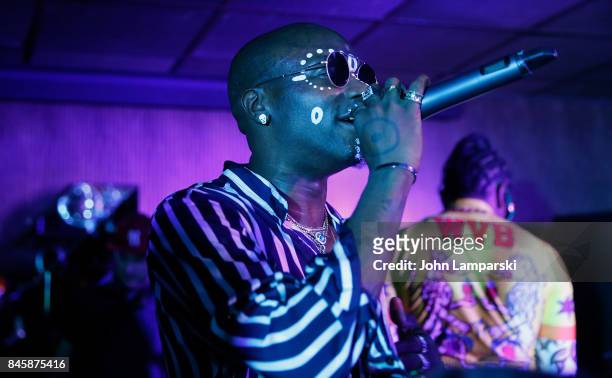 Young Paris performs at the Helder Vices Corp presentation and party at The Mailroom on September 11, 2017 in New York City.