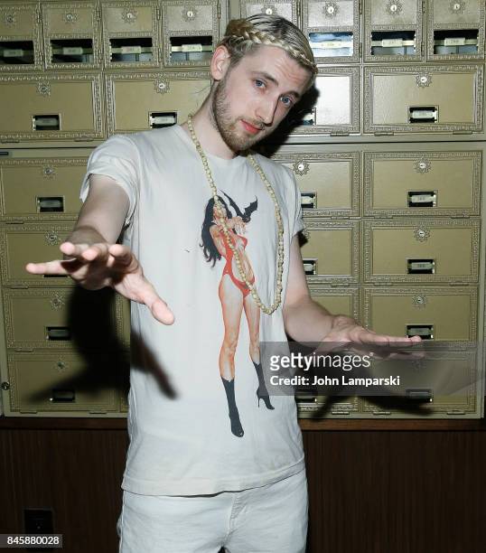 Artist ClockWork Cros attends Helder Vices Corp presentation and party at The Mailroom on September 11, 2017 in New York City.