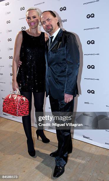 Natascha and Uwe Ochsenknecht arrive at the GQ Style Night at the MVG Museum on February 02, 2009 in Munich, Germany.