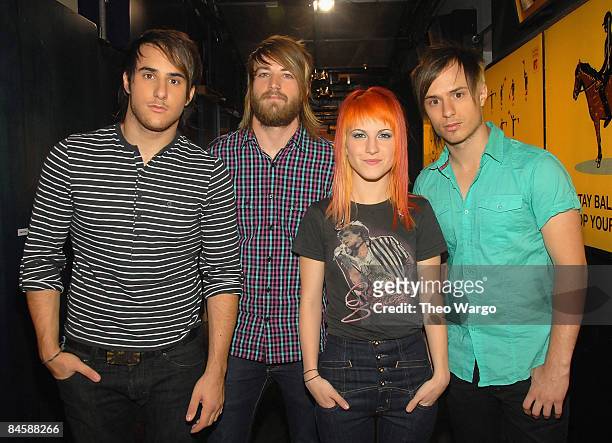 Paramore at MTV's Studios in Times Square in New York City on September 9, 2007