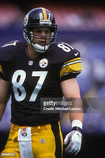 Mark Bruener of the Pittsburgh Steelers during a NFL football game against the Jacksonville Jaguars on October 3, 1999 at Three Rivers Stadium in...