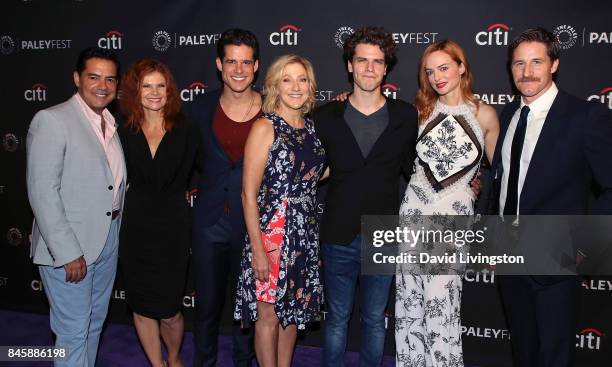 Actors Carlos Gomez, Lolita Davidovich, Miles Gaston Villanueva, Edie Falco, Gus Halper, Heather Graham and Sam Jaeger attend The Paley Center for...