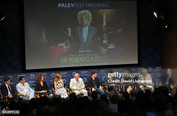 Actors Sam Jaeger, Carlos Gomez, Lolita Davidovich and Heather Graham, executive producer Rene Balcer, actors Miles Gaston Villanueva, Gus Halper and...