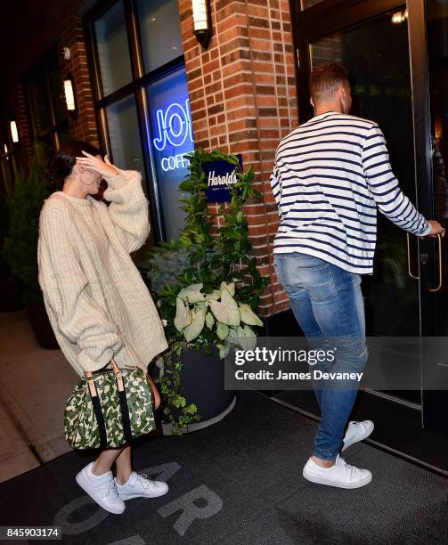 Kendall Jenner and Blake Griffin seen on the streets of Manhattan after dining at Carbone on September 11, 2017 in New York City.