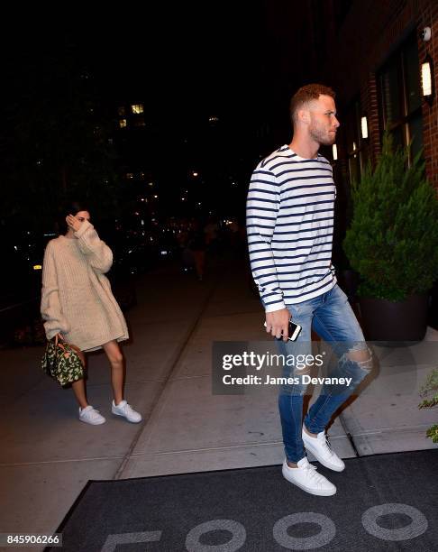 Kendall Jenner and Blake Griffin seen on the streets of Manhattan after dining at Carbone on September 11, 2017 in New York City.