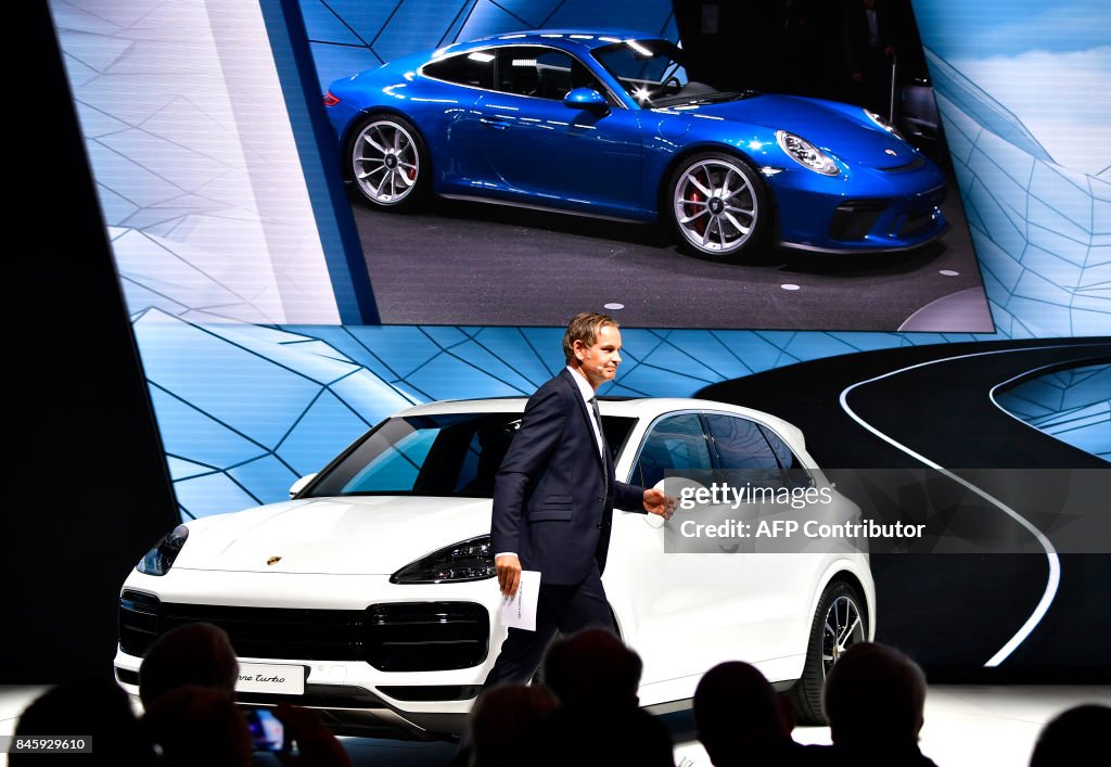 GERMANY-ECONOMY-AUTOMOBILE-PORSCHE-IAA