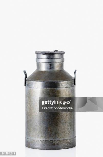 close-up of a milk canister - mjölkflaska bildbanksfoton och bilder