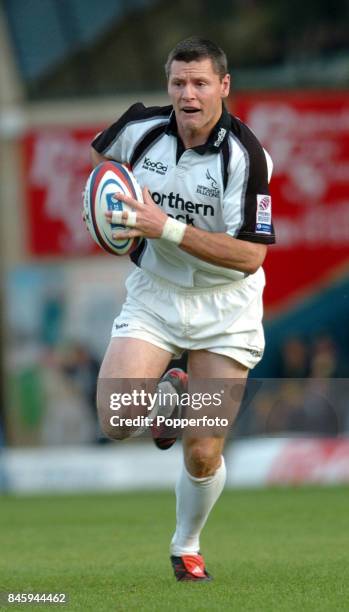 Matthew Burke of Newcastle Falcons in action during the Zurich Premiership match between London Wasps and Newcastle Falcons October 10, 2004 at the...