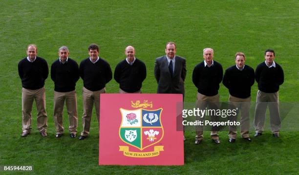 Clive Woodward, head coach, announces his coaching staff for the 2005 British and Irish Lions Tour. Andy Robinson, Ian McGeechan, Gareth Jenkins,...