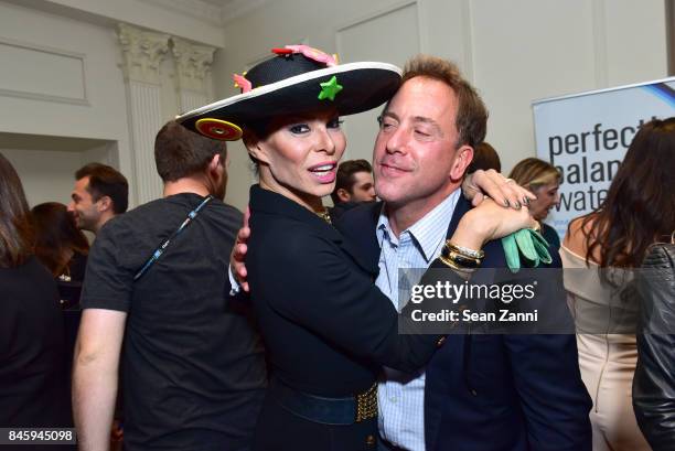 Jose de Costello Grafo and Michael Cominotto attend the Dennis Basso Spring/Summer 2018 Runway Show during New York Fashion Week at The Plaza Hotel...