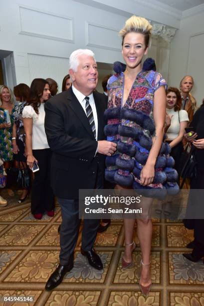 Dennis Basso and Betty Who the Dennis Basso Spring/Summer 2018 Runway Show during New York Fashion Week at The Plaza Hotel on September 11, 2017 in...
