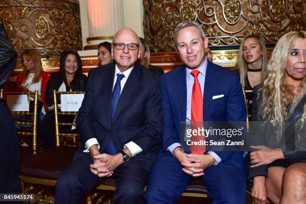 Howard Lorber and Michael Lorber attend the Dennis Basso Spring/Summer 2018 Runway Show during New York Fashion Week at The Plaza Hotel on September...