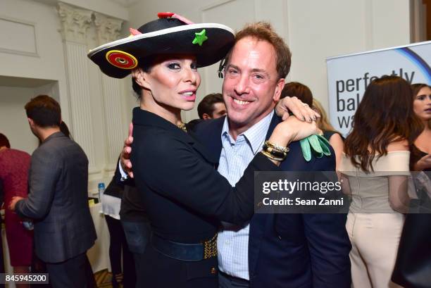 Jose de Costello Grafo and Michael Cominotto attend the Dennis Basso Spring/Summer 2018 Runway Show during New York Fashion Week at The Plaza Hotel...