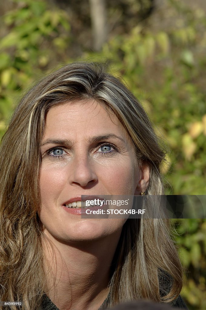Close up of woman's face