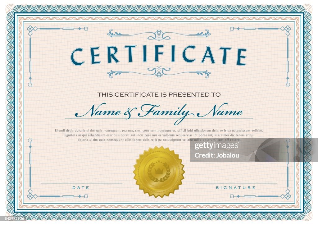 Certificado Diploma clásico