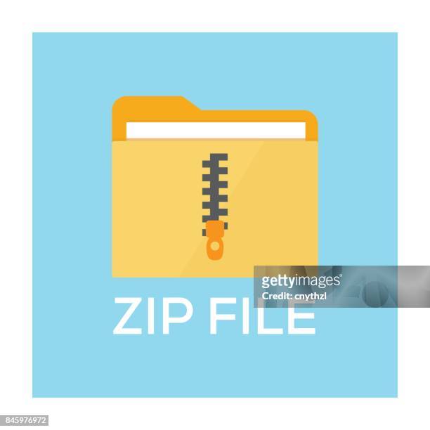 zip file concept - zipper stock illustrations