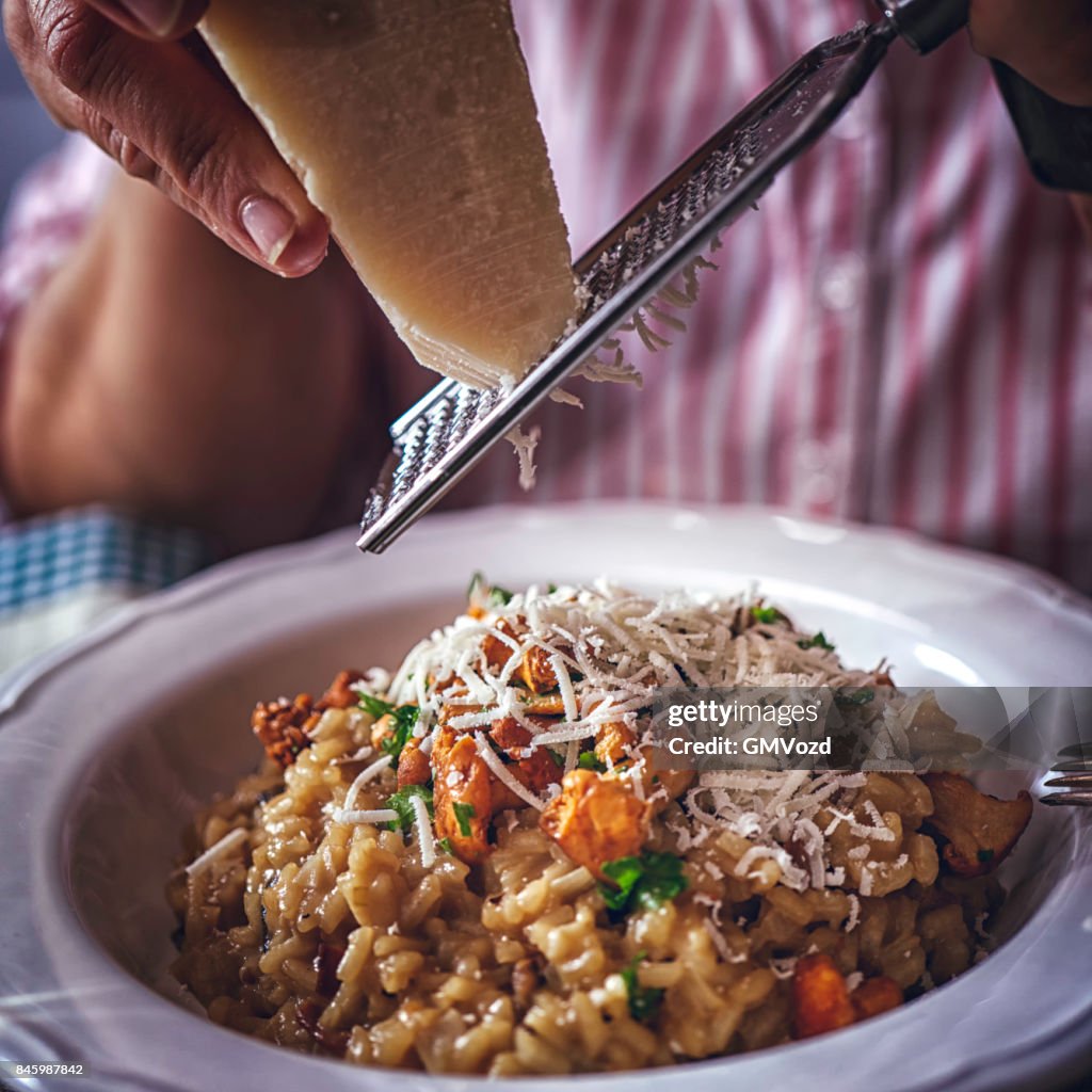 Risotto ai Funghi Chanterelle e Parmigiano