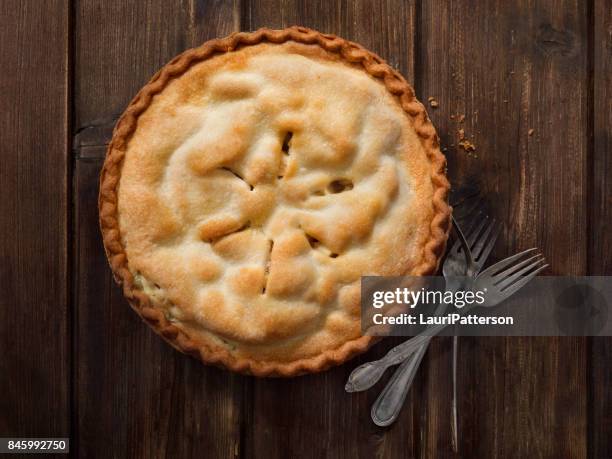 huisgemaakte appeltaart - american pie stockfoto's en -beelden