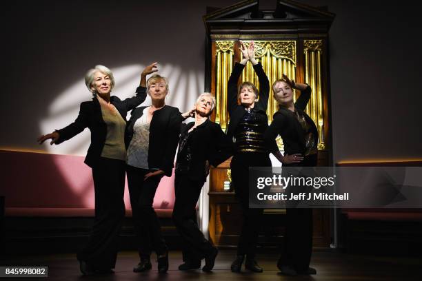 Dancers Judy Adams, Jill Knox,Rosie Orr,Annie Young and Dianne Mitchell from PRIME dance company, perform in St Cecilia's hall ahead of next months...