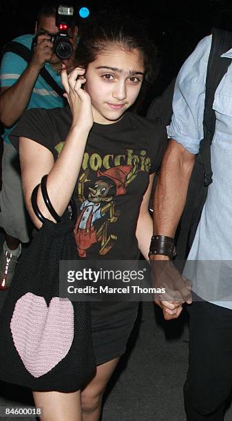 Lourdes Ciccone attend Friday night prayers at the Kaballah Center in Manhattan on June 27, 2008 in New York City.