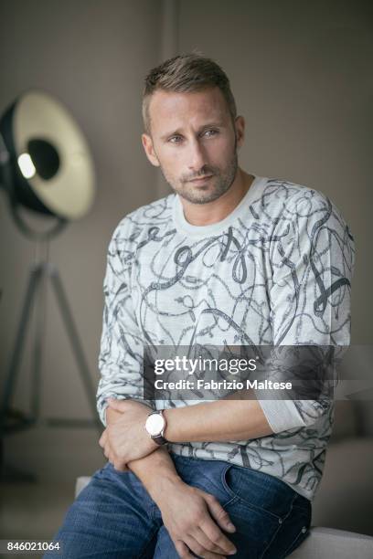 Actor Matthias Schoenaerts is photographed on September 7, 2017 in Venice, Italy.