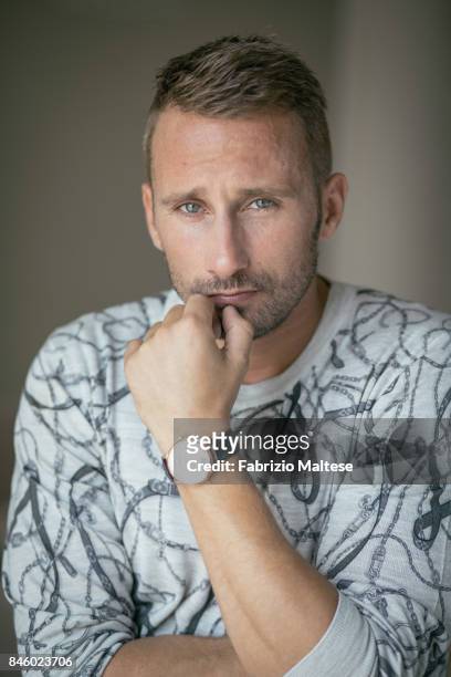 Actor Matthias Schoenaerts is photographed on September 7, 2017 in Venice, Italy.