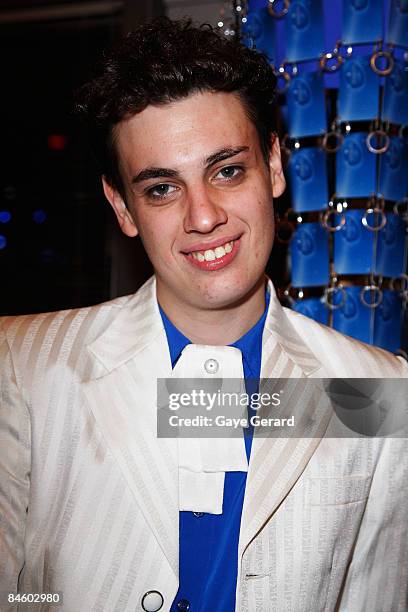 Scott Cameron starring as "Buddy" poses during the after party on the opening night of 'Buddy - The Buddy Holly Story' at the Lyric Theatre on...