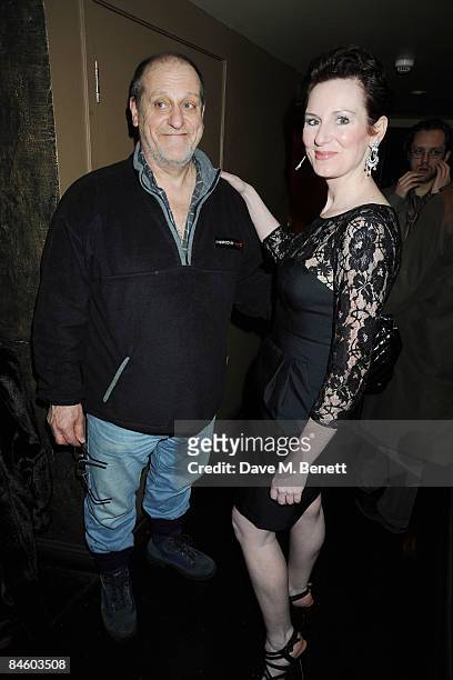 David Troghton and Josie Walker attend the opening night after party for Alan Bennett's play 'Enjoy' at Teatro's in Shaftesbury Avenue on February 2,...
