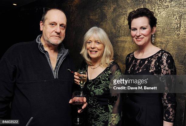 David Troughton, Alison Steadman and Josie Walker attend the opening night after party for Alan Bennett's play 'Enjoy' at Teatro's in Shaftesbury...