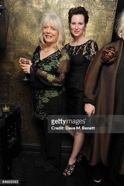 Alison Steadman and Josie Walker attend the opening night after party for Alan Bennett's play 'Enjoy' at Teatro's in Shaftesbury Avenue on February...