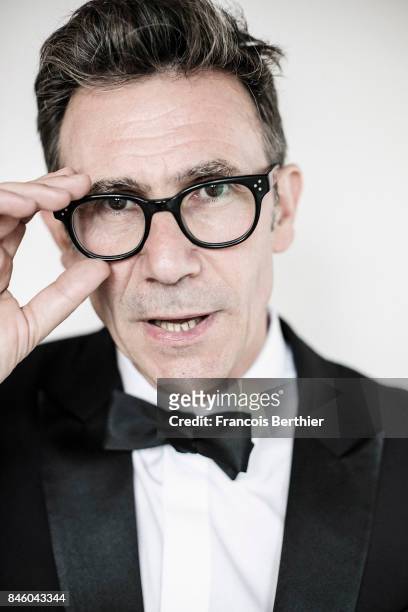 Film director Michel Hazanavicius is photographed on September 9, 2017 in Deauville, France.