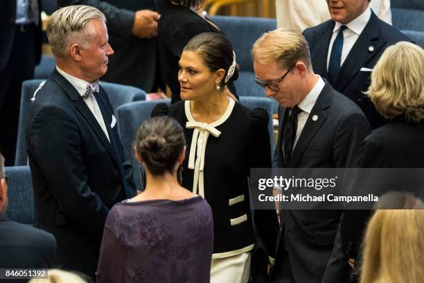 Princess Victoria of Sweden attends the opening of the Parliamentary session on September 12, 2017 in Stockholm, Sweden.