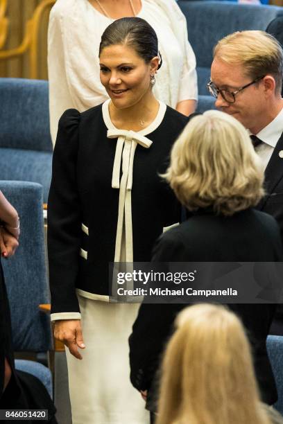 Princess Victoria of Sweden attends the opening of the Parliamentary session on September 12, 2017 in Stockholm, Sweden.