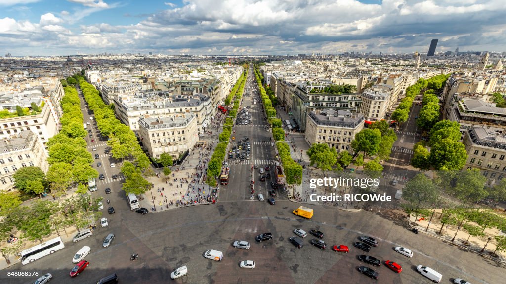 La Defense from the Arc de Triomphe