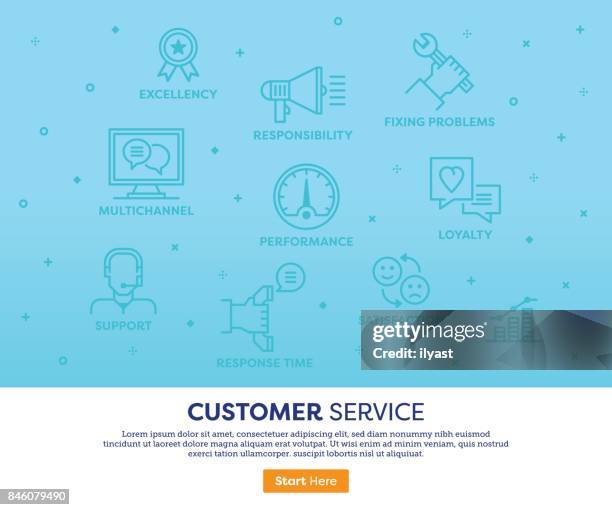 customer services concept - admin assistant stock illustrations
