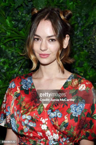 Actress Brigette Lundy-Paine attends Alice + Olivia By Stacey Bendet - fashion show during September 2017 - New York Fashion Week: The Shows at...