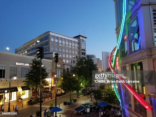 downtown silver spring - maryland state foto e immagini stock