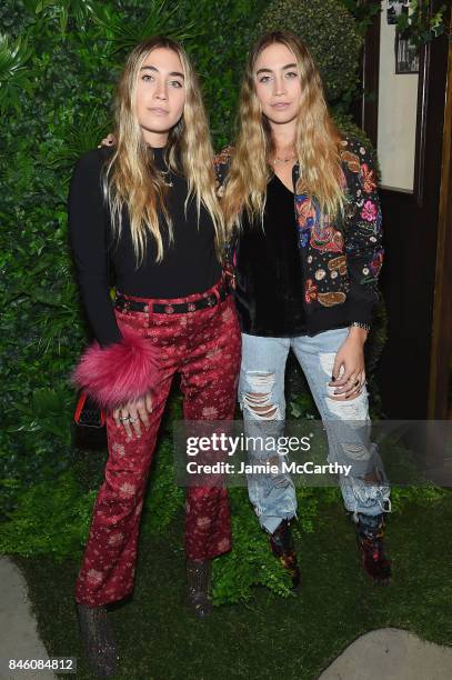 Artists Lexi Kaplan Allie Kaplan attends Alice + Olivia By Stacey Bendet - fashion show during September 2017 - New York Fashion Week: The Shows at...