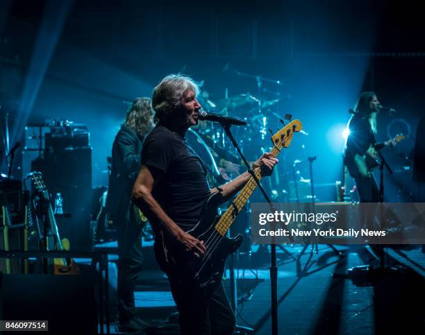 Roger Waters performs live inside Prudential Center located at 25 Lafayette Street in Newark, New Jersey on Thursday, September 7, 2017. The stage...